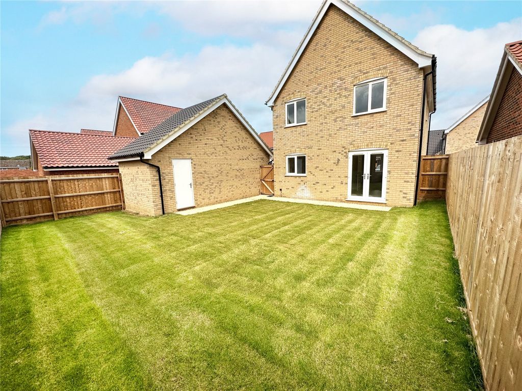 New home, 3 bed detached house for sale in Swardeston, Norwich, Norfolk NR14, £360,000