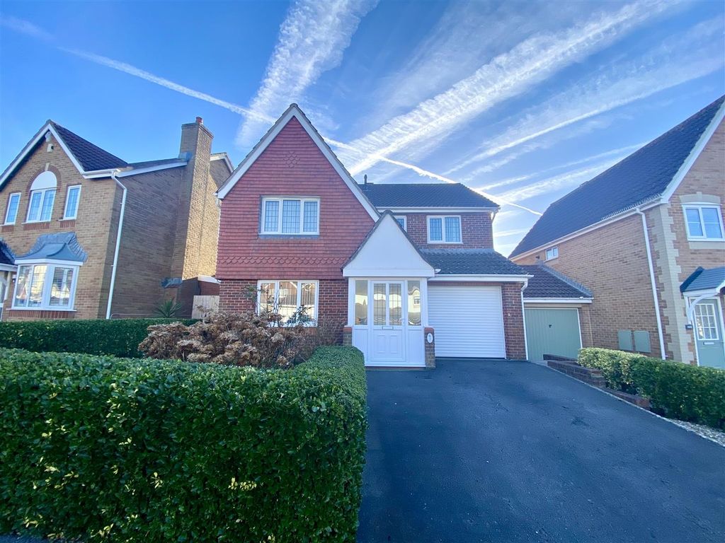 4 bed detached house for sale in Barn Owl Road, Rogiet, Caldicot NP26, £410,000