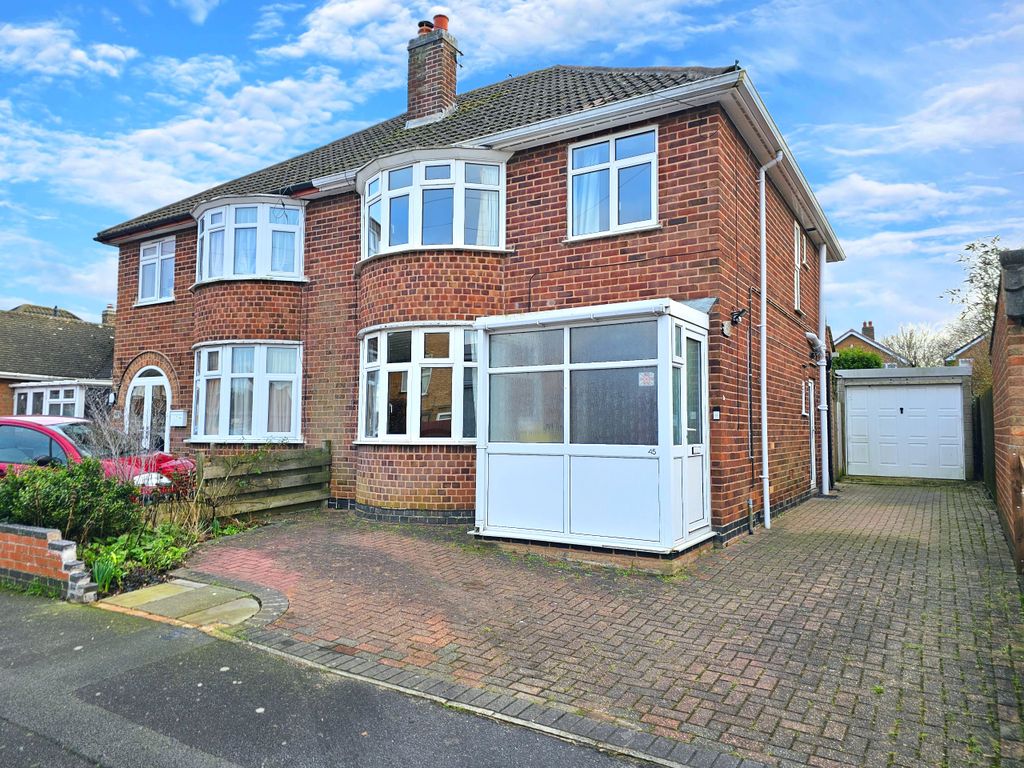 3 bed semi-detached house for sale in Willow Road, Blaby, Leicester LE8, £270,000