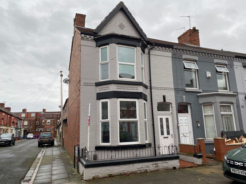 3 bed end terrace house for sale in Kempton Road, Liverpool L15, £115,000