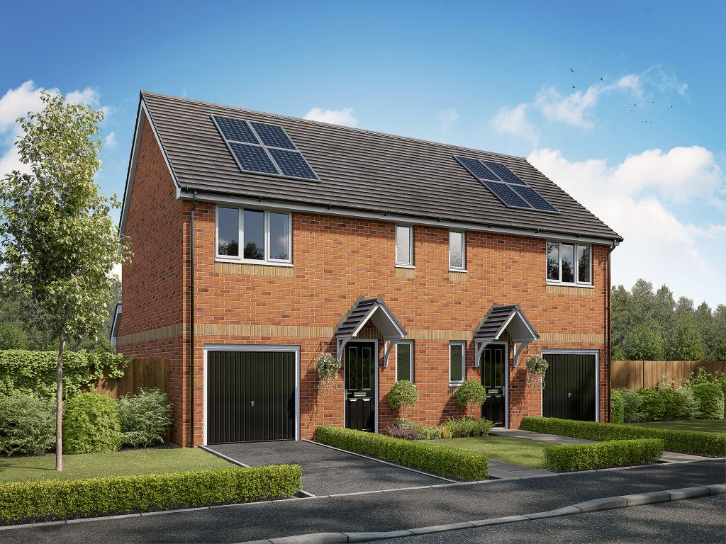 New home, 3 bed semi-detached house for sale in "The Newton" at Gregory Road, Kirkton Campus, Livingston EH54, £273,995