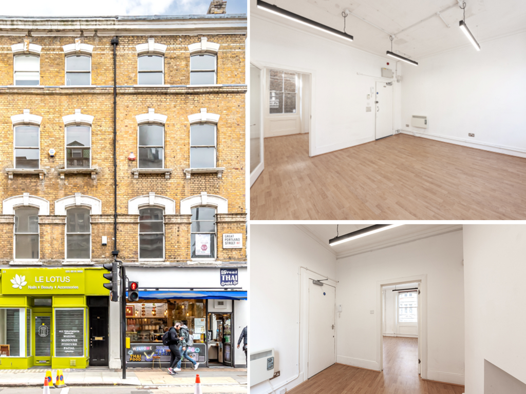 Office to let in Great Portland Street, London W1W, £18,200 pa