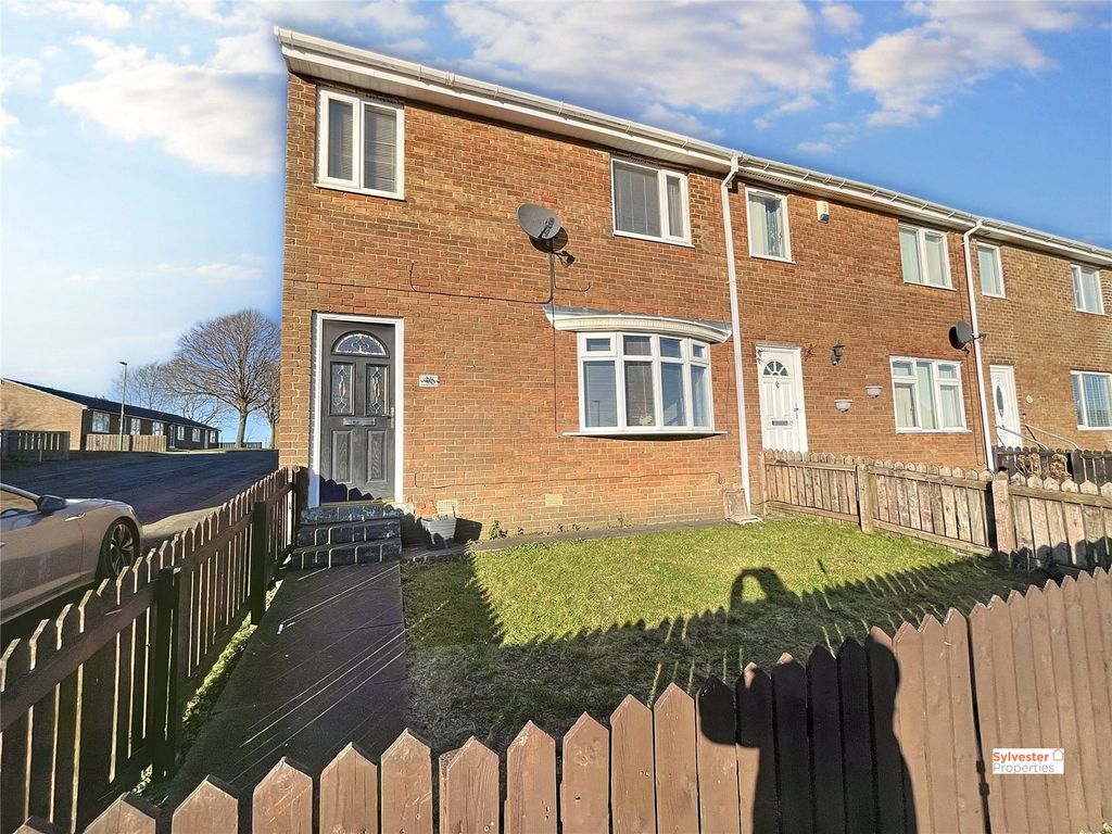 3 bed end terrace house for sale in Burns Close, Stanley DH9, £104,995