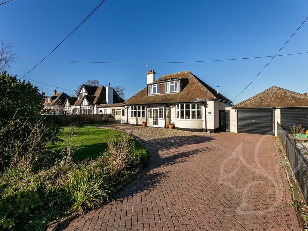 4 bed detached house for sale in Dormy Houses, East Road, East Mersea CO5, £685,000
