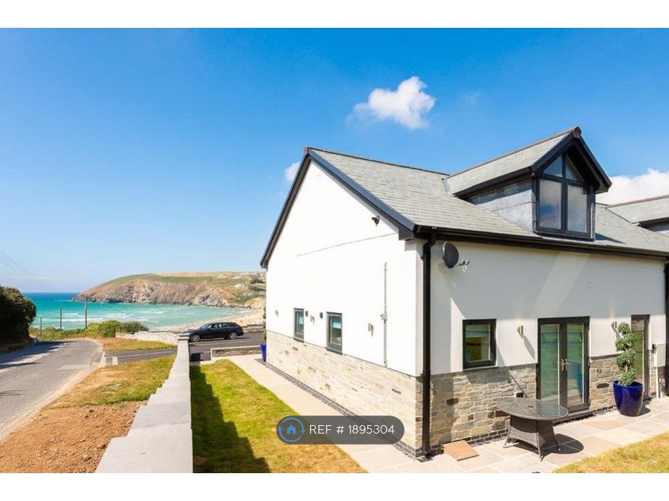 3 bed semi-detached house to rent in Mawgan Bay View, Mawgan Porth, Newquay TR8, £2,750 pcm
