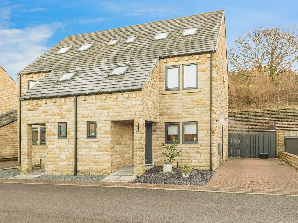 4 bed semi-detached house for sale in The Cutting, Brockholes, Holmfirth HD9, £320,000