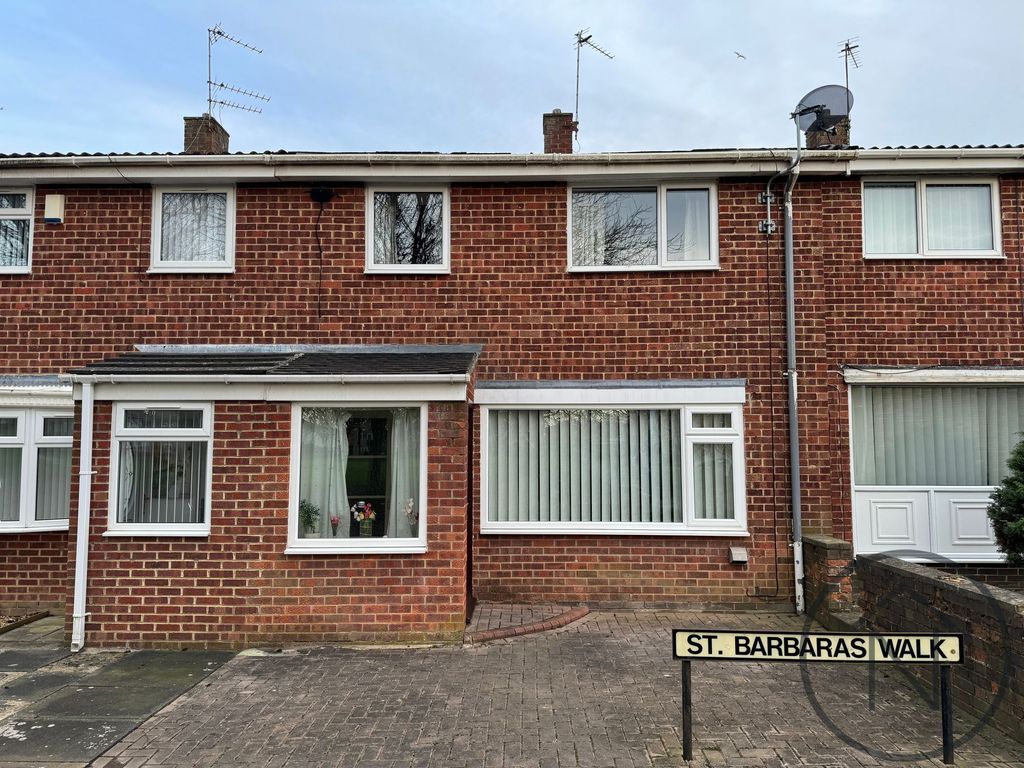 3 bed terraced house for sale in St. Barbaras Walk, Newton Aycliffe DL5, £87,500