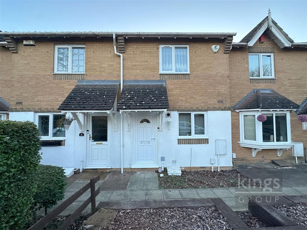 2 bed terraced house for sale in Chamberlain Close, Church Langley, Harlow CM17, £340,000