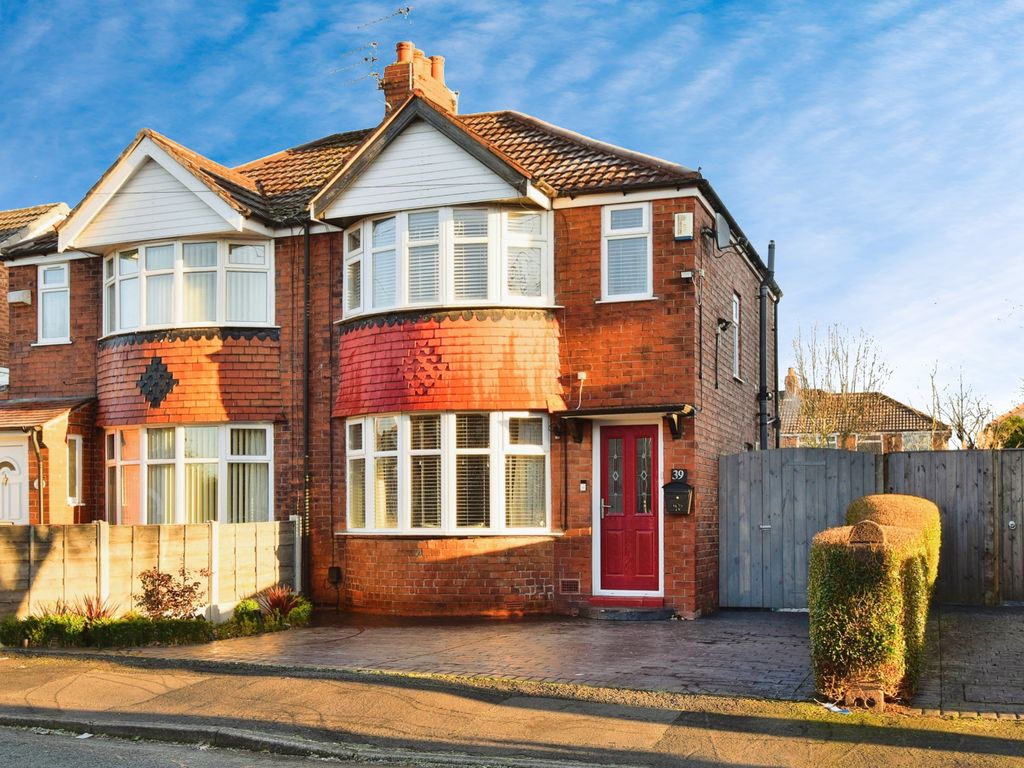 2 bed semi-detached house for sale in Rossett Avenue, Altrincham, Cheshire WA15, £380,000