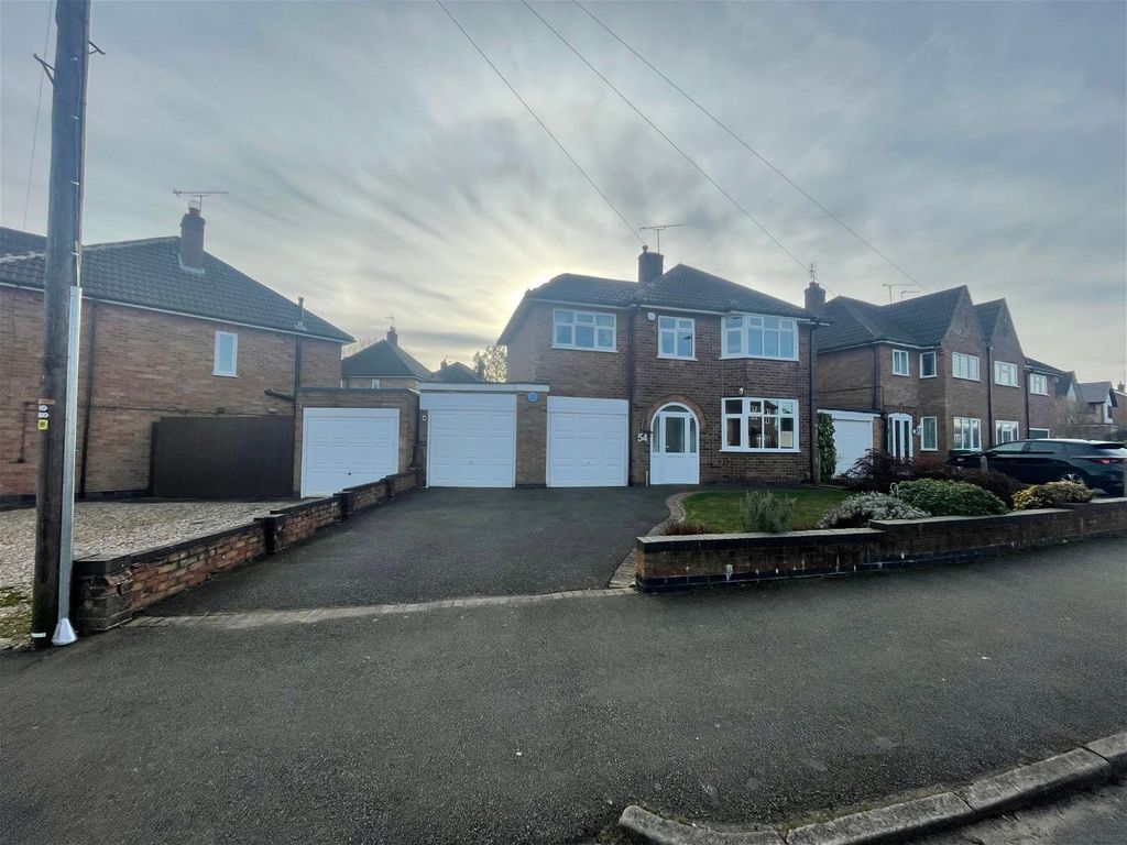 4 bed detached house for sale in Glenfield Frith Drive, Glenfield, Leicester LE3, £400,000