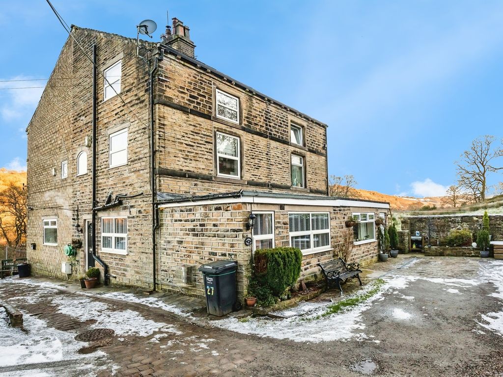 3 bed end terrace house for sale in Lower Oak, Triangle, Sowerby Bridge HX6, £290,000