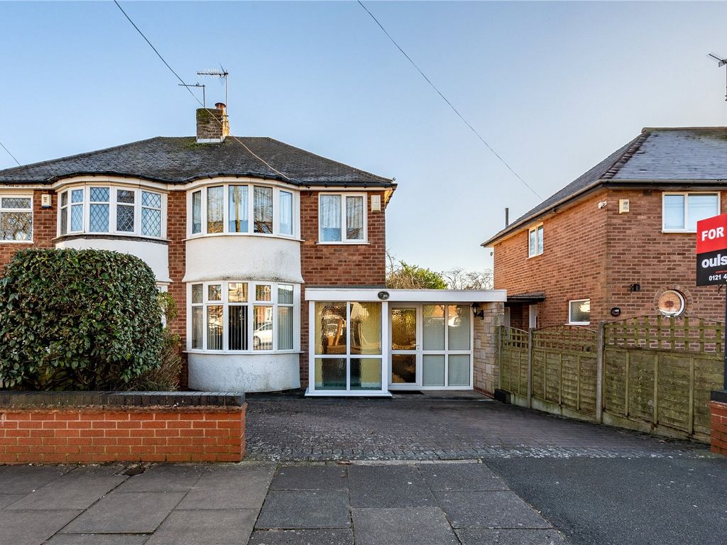3 bed semi-detached house for sale in Irwin Avenue, Rednal, Birmingham, West Midlands B45, £260,000