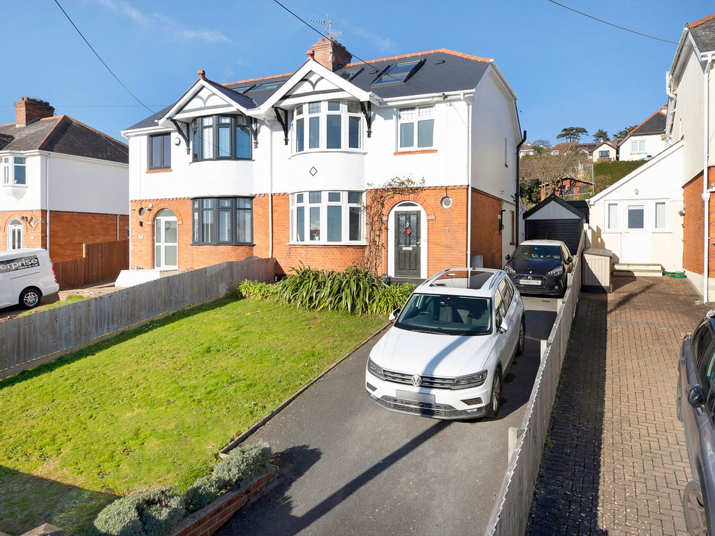 4 bed semi-detached house for sale in Yannon Drive, Teignmouth TQ14, £490,000