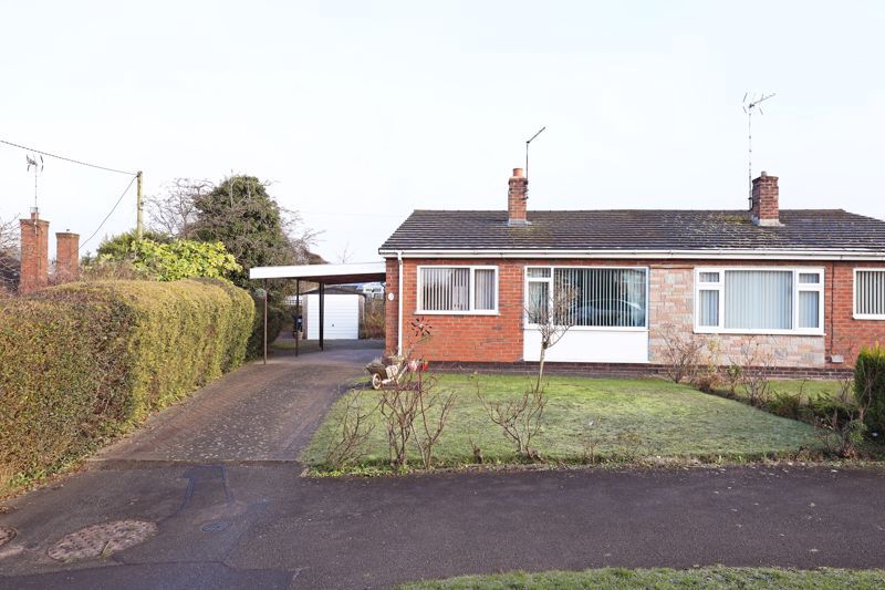 2 bed semi-detached bungalow for sale in Mucklestone Road, Loggerheads, Market Drayton TF9, £195,000