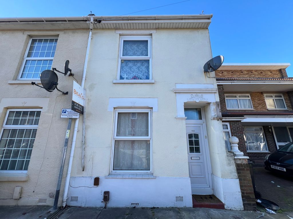 2 bed terraced house for sale in Guildford Road, Portsmouth PO1, £195,000