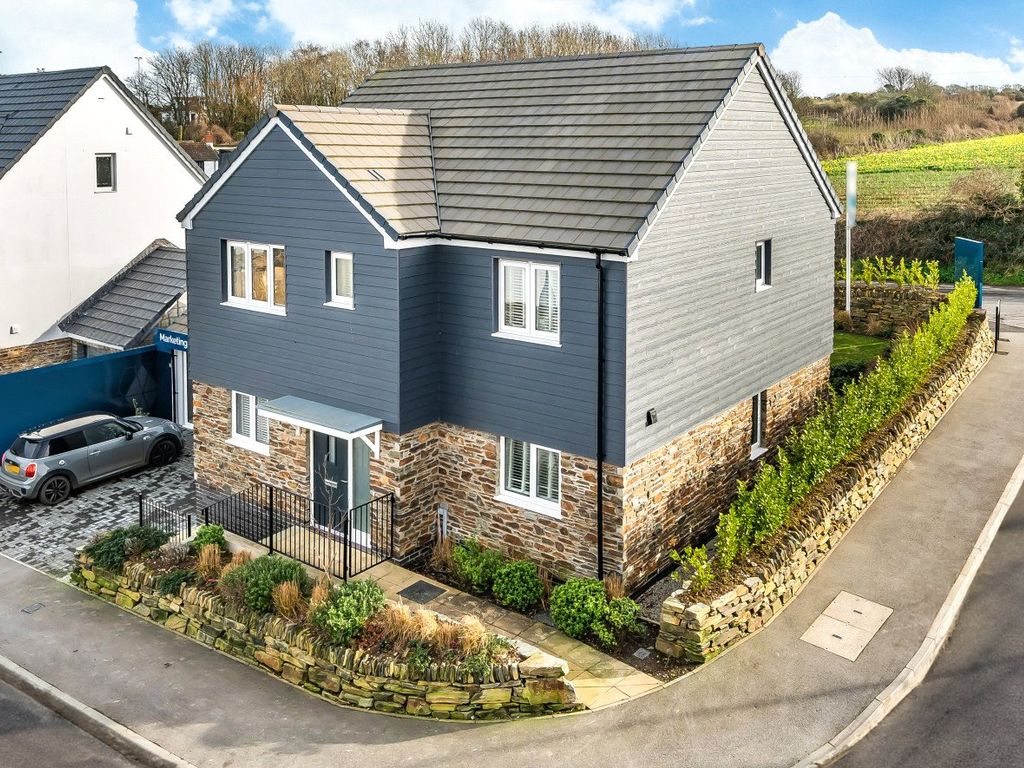 New home, 4 bed detached house for sale in Long Croft Crescent, Hayle, Cornwall TR27, £520,000