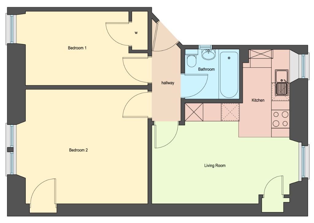 2 bed flat to rent in Union Place, West End, Dundee DD2, £1,245 pcm