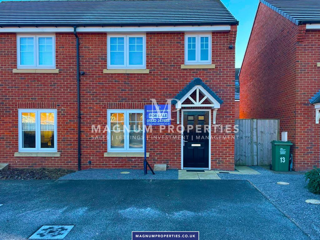 3 bed semi-detached house for sale in Morley Carr Drive, Yarm TS15, £210,000