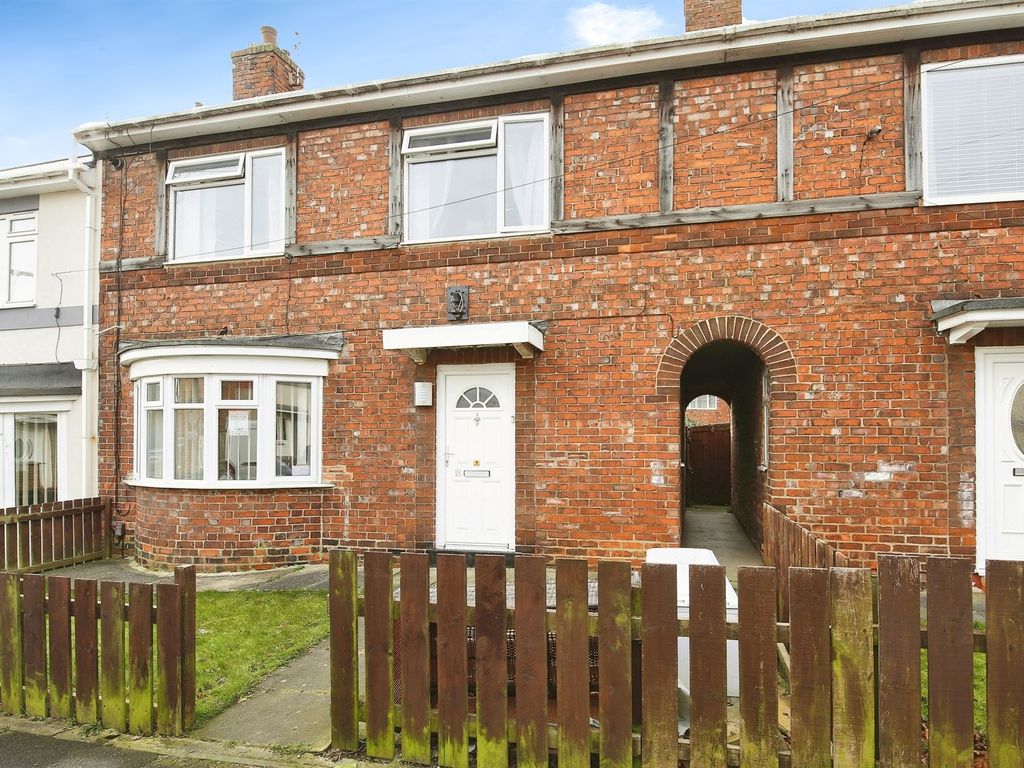 3 bed terraced house for sale in Wooler Crescent, Billingham TS23, £65,000
