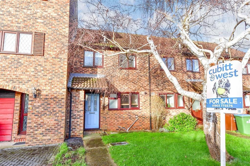 3 bed terraced house for sale in Dinsdale Gardens, Rustington, West Sussex BN16, £215,000