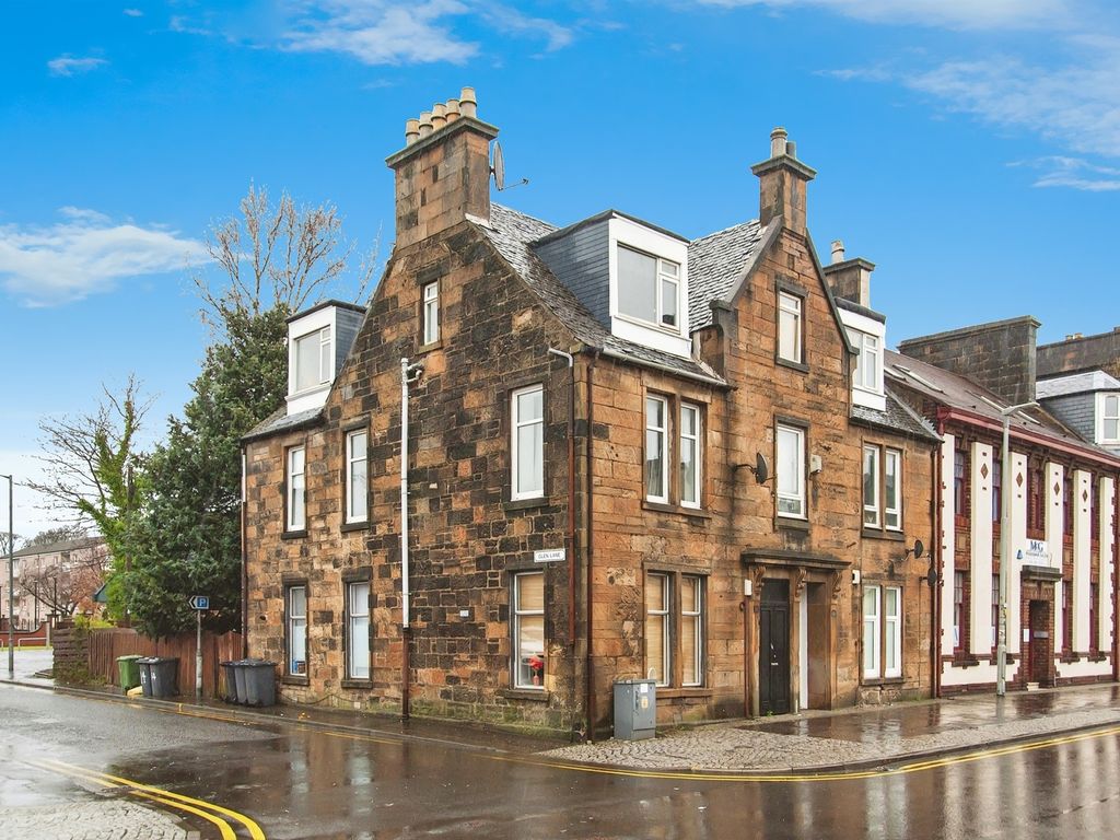 1 bed flat for sale in Glen Lane, Paisley PA3, £45,000
