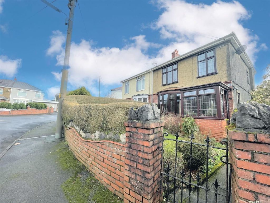 3 bed semi-detached house for sale in Lewis Road, Crynant, Neath SA10, £174,950