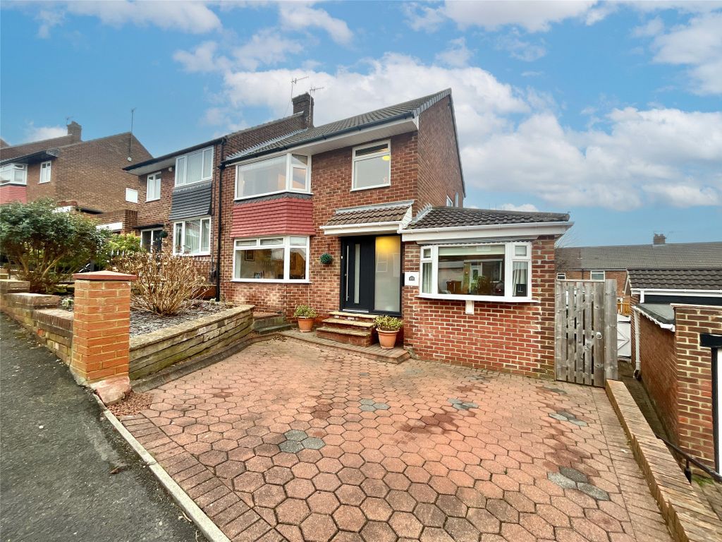 3 bed semi-detached house for sale in Cherrytree Drive, Whickham NE16, £265,000