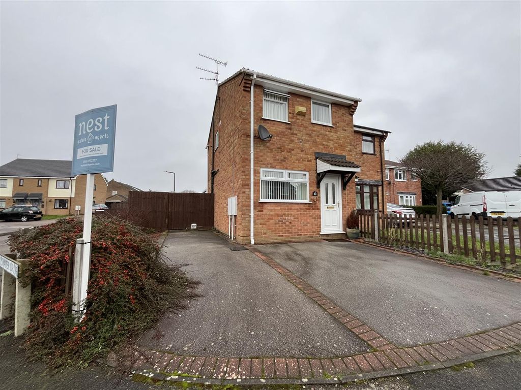 2 bed semi-detached house for sale in Bayswater Drive, Glen Parva, Leicester LE2, £220,000