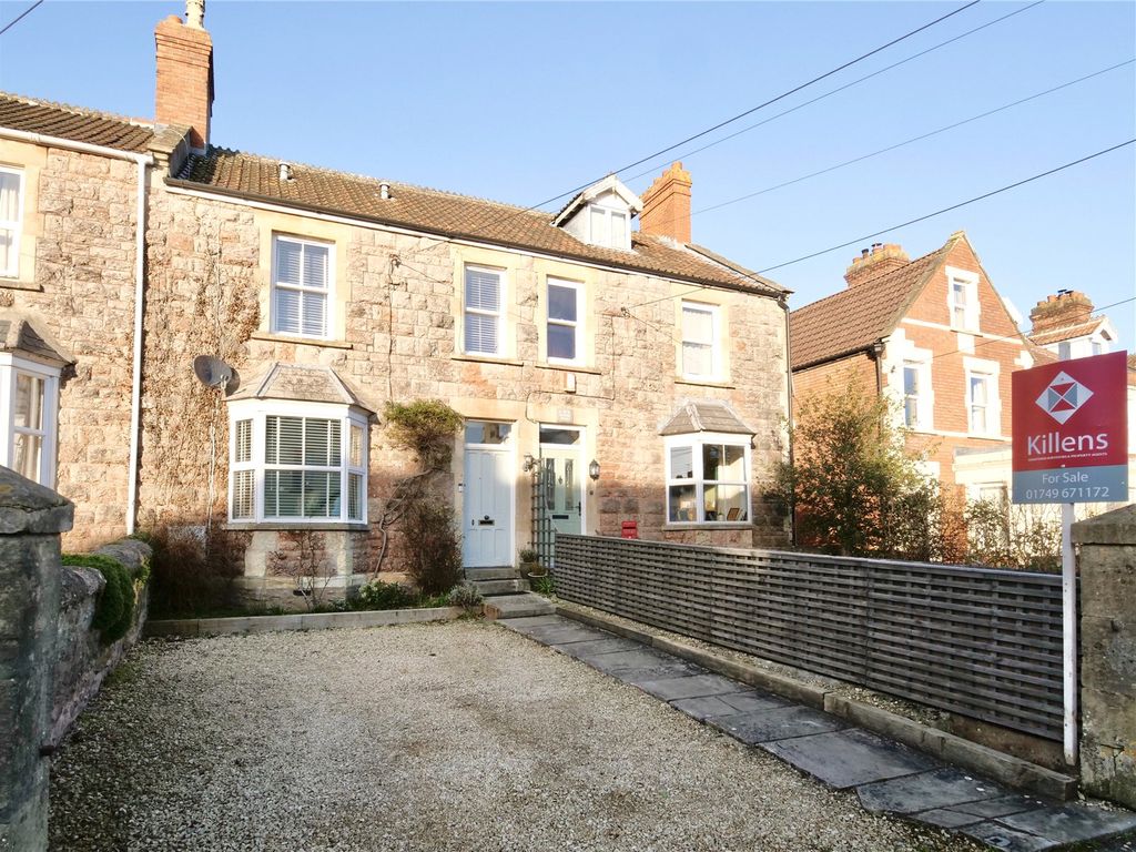 3 bed terraced house for sale in Burcott Road, Wells BA5, £350,000