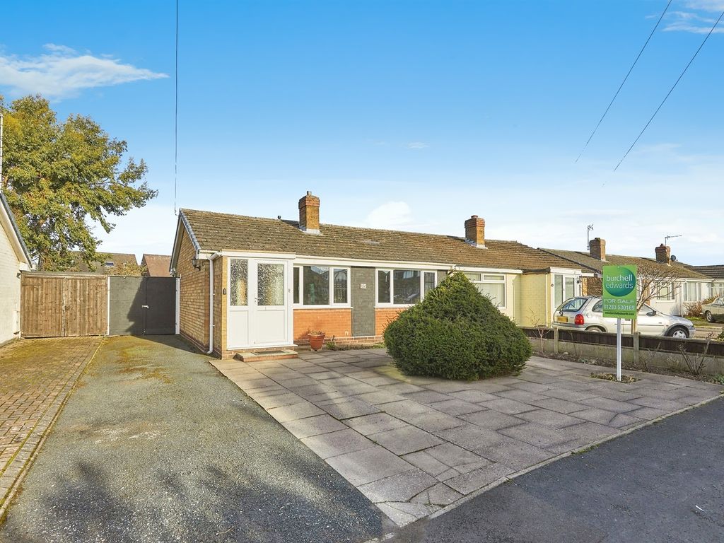 2 bed semi-detached bungalow for sale in Deepmore Close, Alrewas, Burton-On-Trent DE13, £250,000