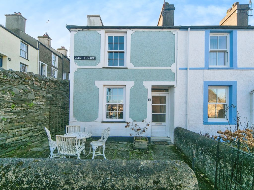 2 bed end terrace house for sale in Glyn Terrace, Borth-Y-Gest, Porthmadog, Gwynedd LL49, £240,000