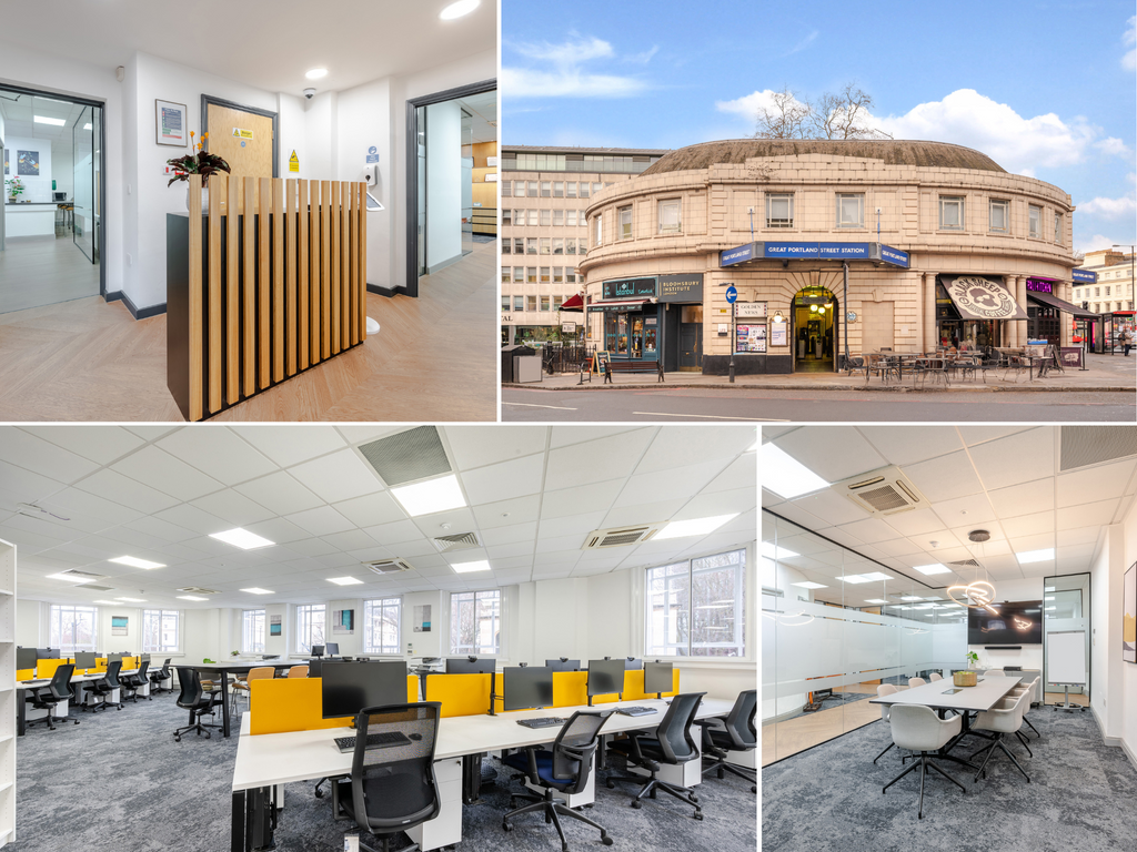 Office to let in Great Portland Street, London W1W, £215,000 pa