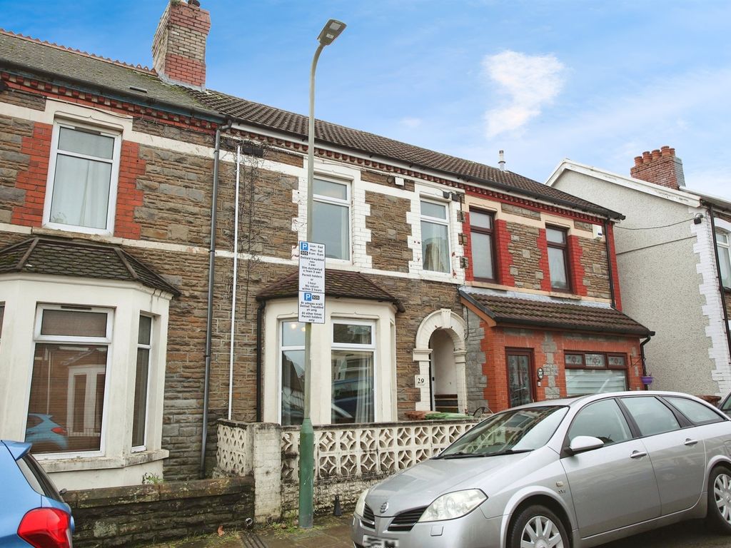 3 bed terraced house for sale in Goodrich Street, Caerphilly CF83, £230,000