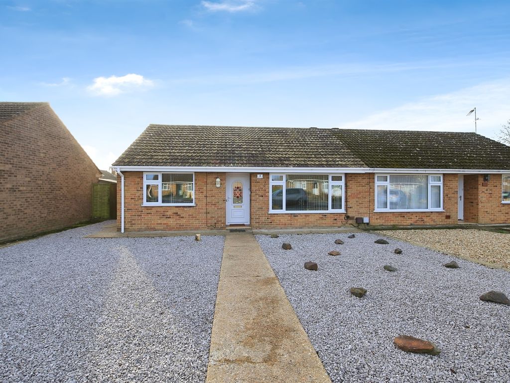 2 bed semi-detached bungalow for sale in Meadow Way, Wimblington, March PE15, £235,000