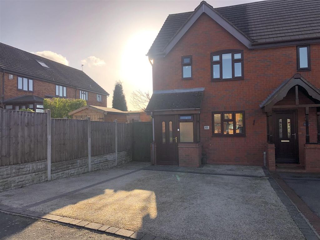 2 bed semi-detached house for sale in Peak Close, Armitage, Rugeley WS15, £195,000