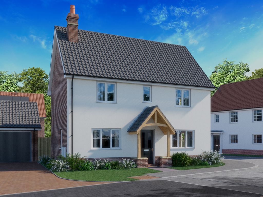 New home, 3 bed detached house for sale in Bure Gardens, Coltishall, Norwich NR12, £450,000