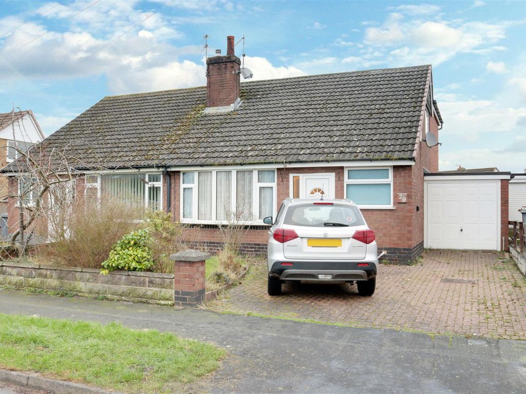 3 bed semi-detached bungalow for sale in Woodgate Avenue, Church Lawton, Stoke-On-Trent ST7, £154,000