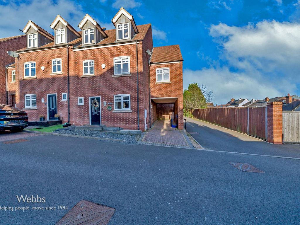 4 bed end terrace house for sale in Bramwell Drive, Hednesford, Cannock WS12, £350,000
