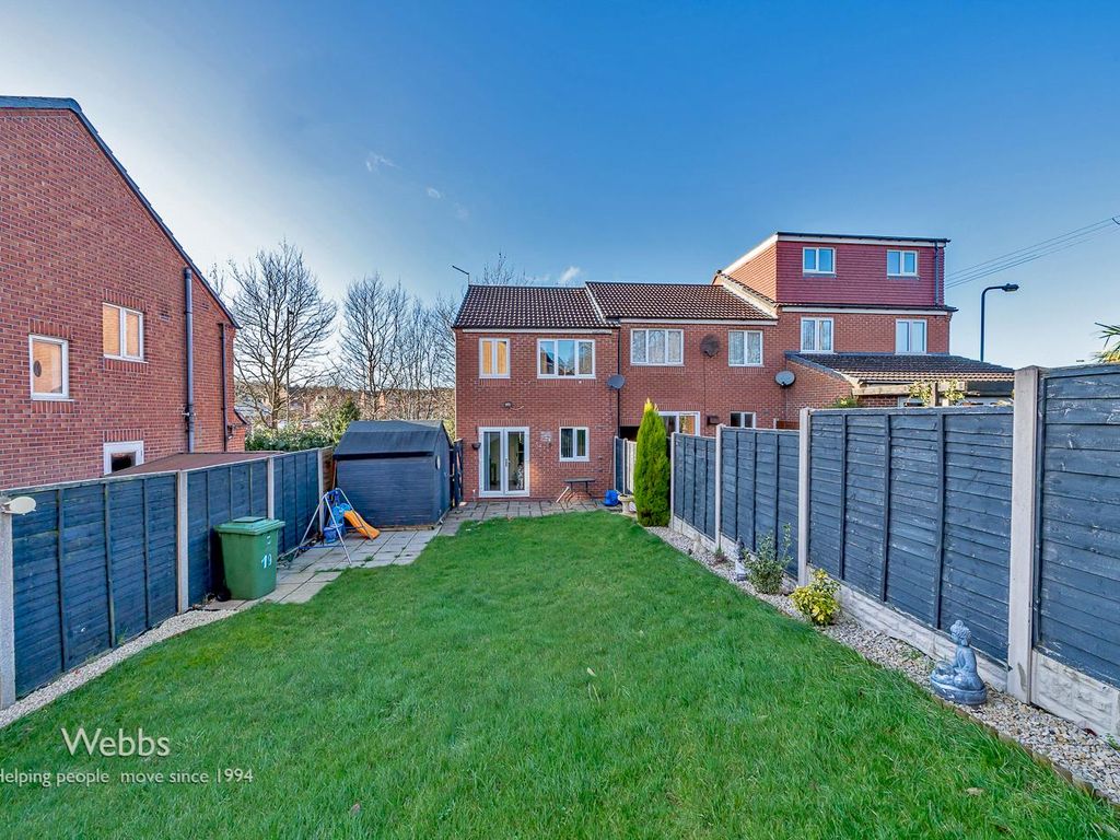 3 bed end terrace house for sale in Pillaton Drive, Huntington, Cannock WS12, £220,000