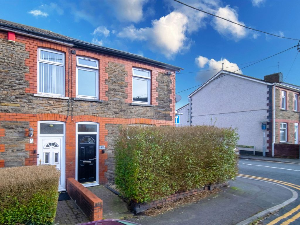 3 bed end terrace house for sale in Bradford Street, Caerphilly CF83, £180,000