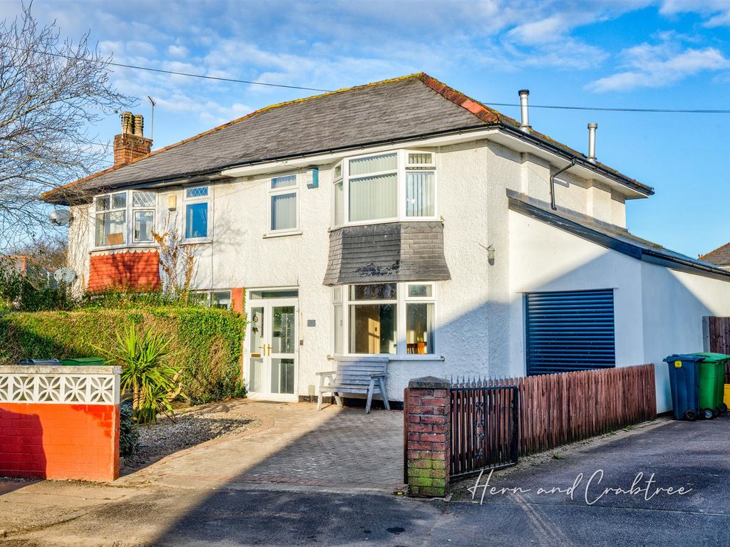 3 bed semi-detached house for sale in Groveland Road, Heath, Cardiff CF14, £355,000