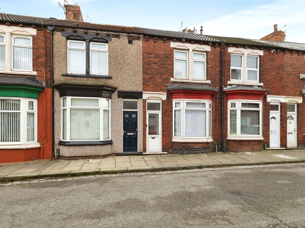 2 bed terraced house for sale in Edward Street, North Ormesby, Middlesbrough, North Yorkshire TS3, £60,000