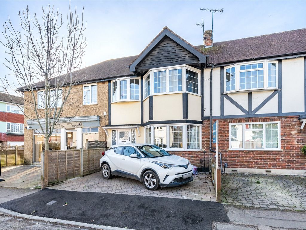 3 bed terraced house for sale in Hersham, Surrey KT12, £550,000