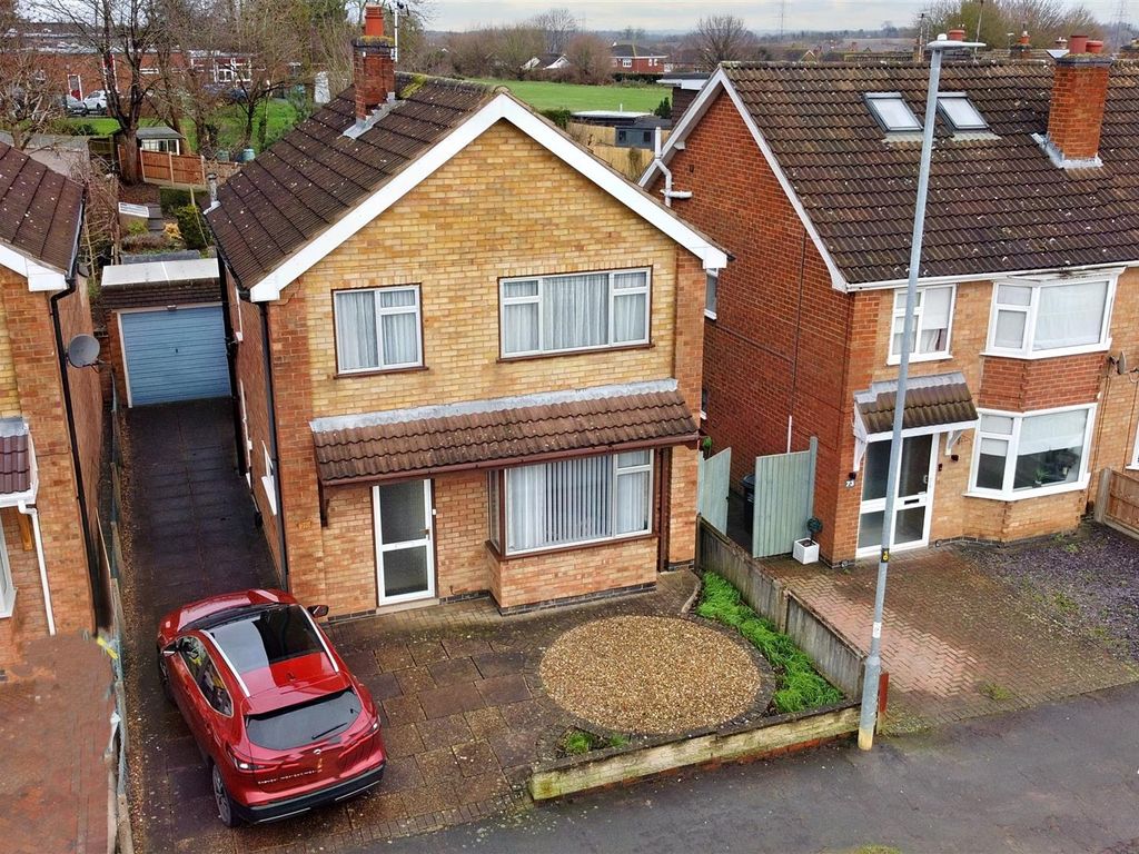 3 bed detached house for sale in Link Road, Anstey, Leicester LE7, £290,000