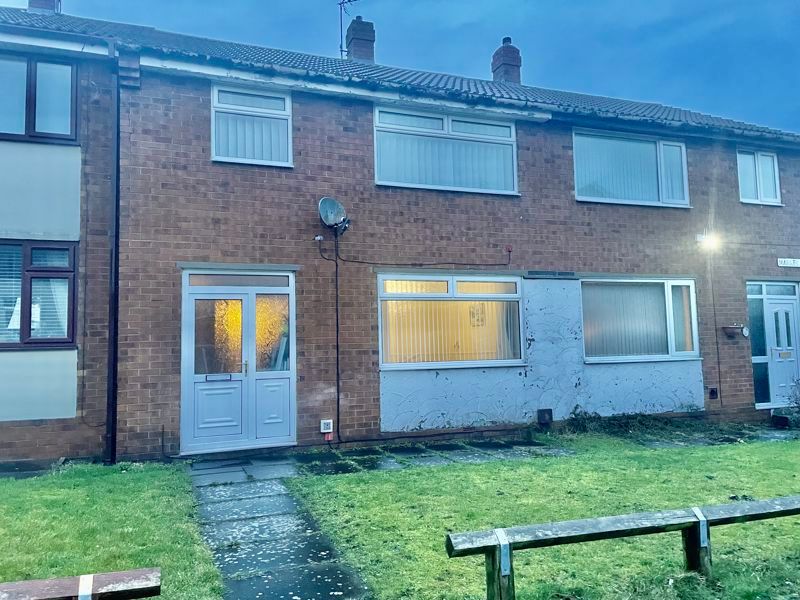 3 bed terraced house for sale in Market Place, Shildon DL4, £79,950