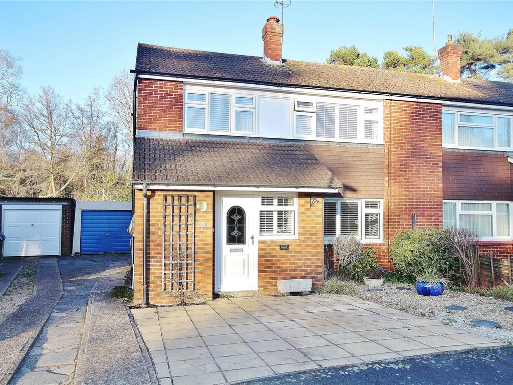 3 bed semi-detached house for sale in Brookwood, Woking, Surrey GU24, £595,000