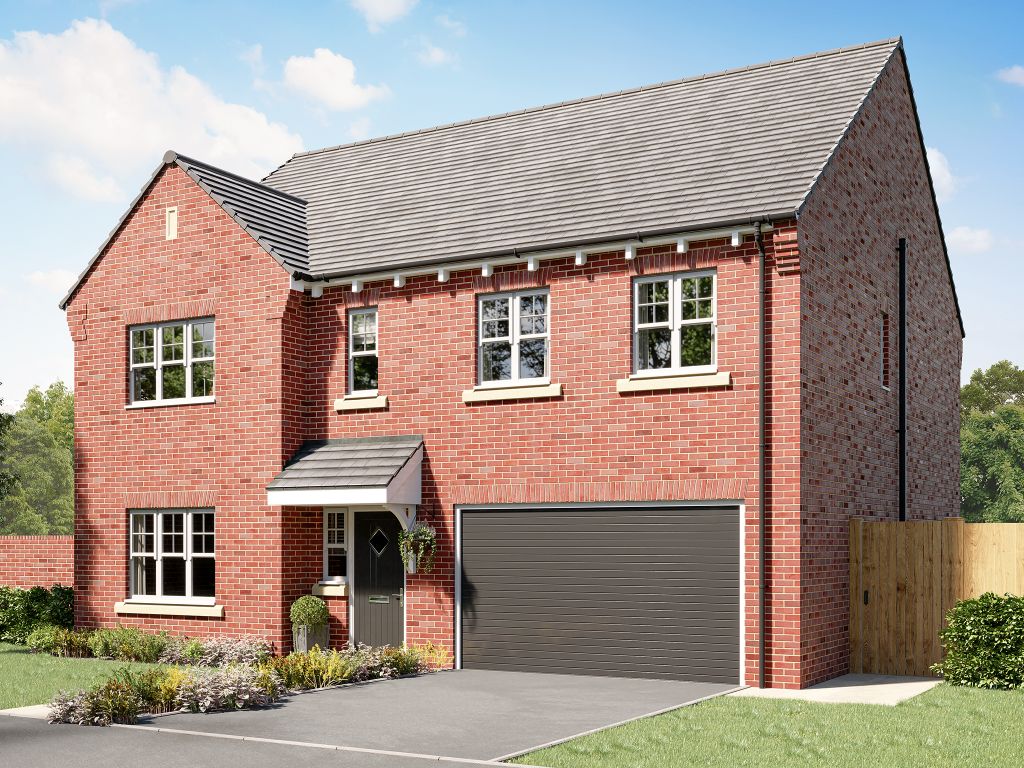 New home, 5 bed detached house for sale in "The Broadhaven" at Faldo Drive, Ashington NE63, £339,950
