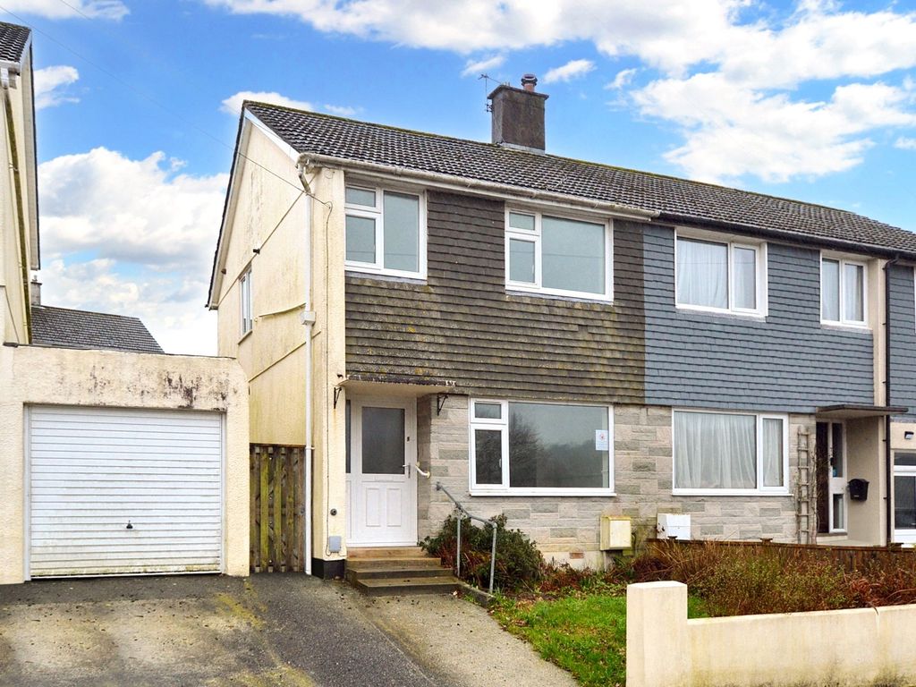 3 bed semi-detached house for sale in Pencreber Road, Horrabridge, Yelverton, Devon PL20, £215,000