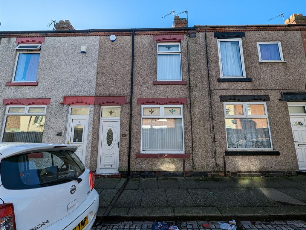 2 bed terraced house for sale in Brougham Street, Darlington DL3, £70,000