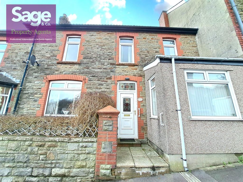3 bed terraced house for sale in Stanley Street, Cwmfelinfach, Ynysddu NP11, £180,000